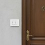 Pulsante AVE DOMUS S44 Con Targhetta Illuminabile 10A Bianco 2 Moduli