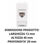 Presa Dati RJ45 AVE 441027C6 Per Rete Ethernet DOMUS S44