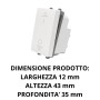 Interruttore Bipolare AVE DOMUS 441010 S44 Per Impianti Elettrici