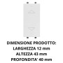 Commutatore A Bascula AVE 441053BS Per Tapparelle E Tende