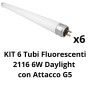 Tubo Fluorescente G5 6W Daylight Per Illuminazione Tecnica