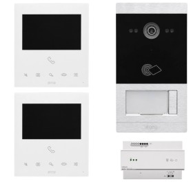 Kit Videocitofonico Bifamiliare AVE KV01-2PIT5BAP