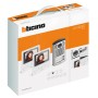 Kit Videocitofono Vivavoce Bifamiliare Cavo Citofonico 25 Metri Faro Led 20 Watt