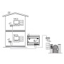 Kit Videocitofono Vivavoce Bifamiliare Cavo Citofonico 25 Metri Faro Led 20 Watt