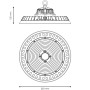 Campana Led UFO Multioptical Per Illuminazione Industriale E Commerciale