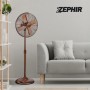 Ventilatore a Piantana Vintage Zephir PFVF41BR 40 cm 3 Velocità e Oscillazione