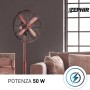 Ventilatore a Piantana Vintage Zephir PFVF41BR 40 cm 3 Velocità e Oscillazione
