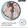 Ventilatore a Piantana Vintage Zephir PFVF41BR 40 cm 3 Velocità e Oscillazione