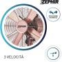 Ventilatore a Piantana Vintage Zephir PFVF41BR 40 cm 3 Velocità e Oscillazione