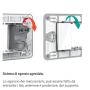 BTICINO MATIXGO  Supporto per Placche Diverse Modulazioni Fissaggio con Viti 