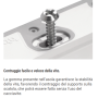 BTICINO MATIXGO  Supporto per Placche Diverse Modulazioni Fissaggio con Viti 