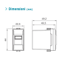 ORBIS MINICARG  Alimentatore Usb da Incasso 5VDC 2.1A Max 1 modulo DIN 230V 