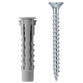 Tasselli Universali Nylon NCV 6X30 con Vite TSP 4,5X40 Confezione 100 pz