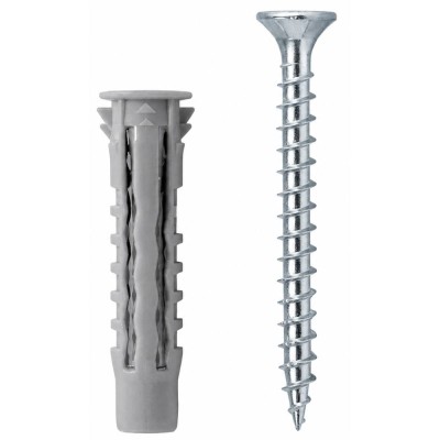 Tasselli Universali Nylon NCV 6X30 con Vite TSP 4,5X40 Confezione 100 pz