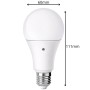 Lampadina LED Goccia E27 9W 4000K con Sensore Crepuscolare