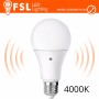 Lampadina LED Goccia E27 9W 4000K con Sensore Crepuscolare