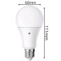 Lampadina LED Goccia A60 E27 9W 4000K 810Lm con Sensore Crepuscolare