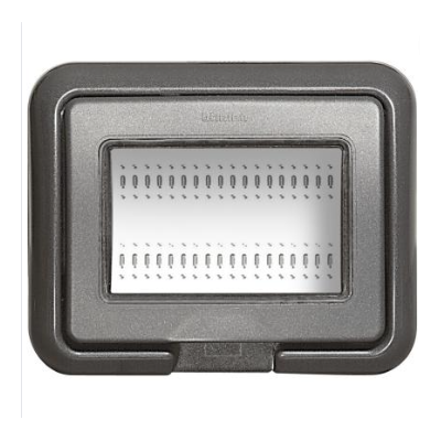 Bticino Luna Placca IP55 Autoportante 3 Posti Antracite 24603L