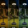 Lampada Solare Led da Giardino 15W con Palo e Sensore PIR