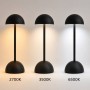 Lampada Led Ricaricabile Da Tavolo Dimmerabile Touch