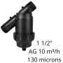 Filtro Per Irrigazione In Linea 1 e 1/2 Pollici Rete Inox 120 Mesh