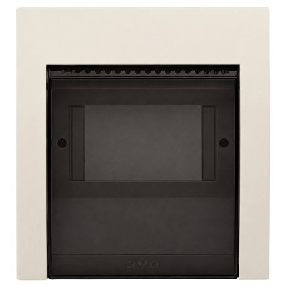 Coperchio IP40 con Portello Fumé per Scatole da Incasso 5 Moduli DIN
