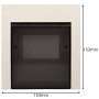 Coperchio IP40 con Portello Fumé per Scatole da Incasso 5 Moduli DIN