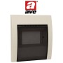 Coperchio IP40 con Portello Fumé per Scatole da Incasso 5 Moduli DIN