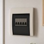 Coperchio IP40 con Portello Fumé per Scatole da Incasso 5 Moduli DIN
