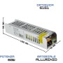 Optonica 6161 Alimentatore Sottile in Metallo 60 W 24 V 2.5 per Strisce a LED