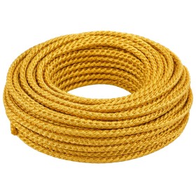 Cavo Elettrico Intrecciato in Tessuto Colore Oro per Impianti a Vista