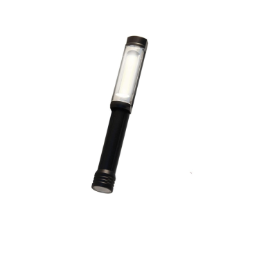 Torcia in Alluminio Nero con Magnete e  Clip di Fissaggio 3 Batteria AA Incluse
