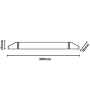 Plafoniera LED 10 Watt Slim Lineare Batten 30 Centimetri  Risparmio Energetico
