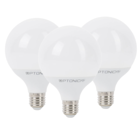 Lampadina LED Globo E27 18Watt Resa 108Watt Risparmio Energetico 2700K Pezzi 3