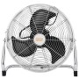 Ventilatore da Terra Cromato 45 cm con Tre Velocità