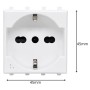 Presa Schuko Bipasso 2P+T 10/16A 250V Serie S44