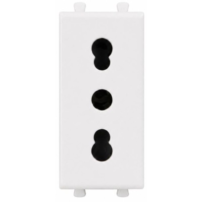 Presa Bipasso 2P+T 10/16A 250V Serie S44 Per Uso Domestico E Professionale
