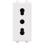 Presa Bipasso 2P+T 10/16A 250V Serie S44 Per Uso Domestico E Professionale