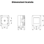 Presa Combinata Italiana e Tedesca 2P+T 16A 250V IP40 Grigio