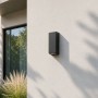 Applique Esterno Biemissione Sovil Gogo in Grafite IP54