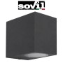 Applique Esterno Sovil Gogo Grafite Design Moderno
