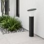 Paletto Basso Esterno Sovil Belen E27 IP44 in Alluminio Grafite