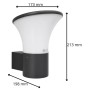 Applique da Esterno Belen in Alluminio Grafite E27 IP44