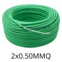 Cavo Videocitofonico 2X0,50 mm² Twistato non Schermato Verde