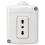Presa Bipasso 2P+T 10/16A 250V con Contenitore da Parete IP40