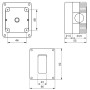 Presa Bipasso 2P+T 10/16A 250V con Contenitore da Parete IP40