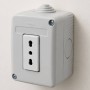 Presa Bipasso 2P+T 10/16A 250V con Contenitore da Parete IP40