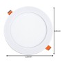 Modulo Led Incasso Rotondo Slim 18W con 3 Temperature Colore