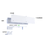 DRY SAFE BOX Cassetta di Predisposizione con Sifone A Secco 430x160x65 mm