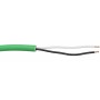 Cavo Twistato 2X1 mm² non Schermato Isolamento in PE Guaina in LSZH Verde 2 Poli